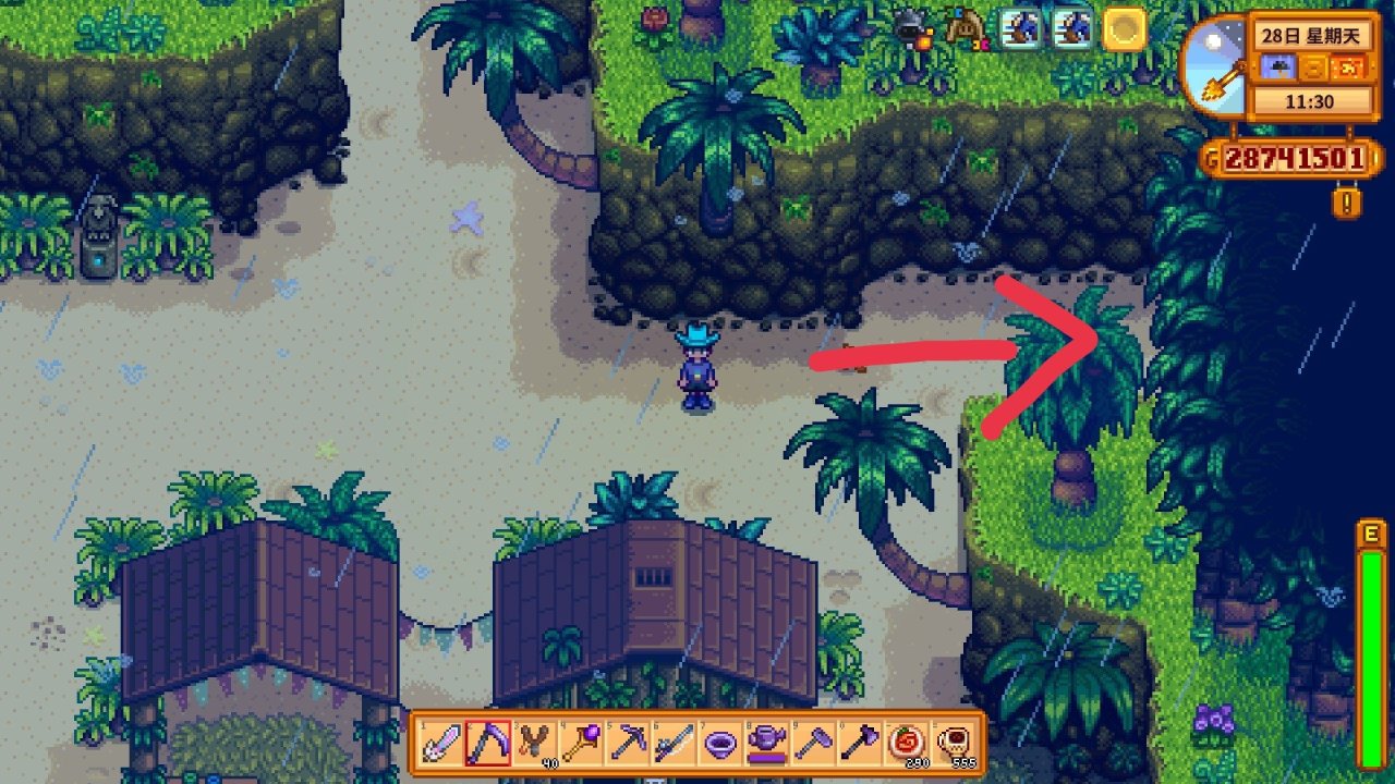 星露谷物语姜岛怎么去东边