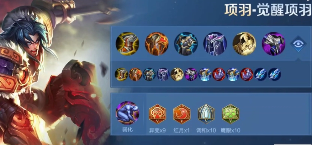 王者荣耀项羽最肉出装是什么