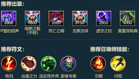 lol狐狸手游出装是什么