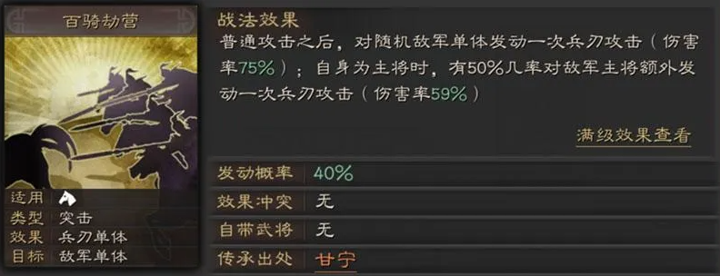 三国志战略版甘宁什么级别