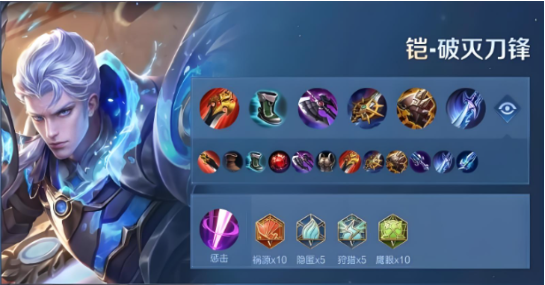 王者荣耀凯最强出装铭文是什么