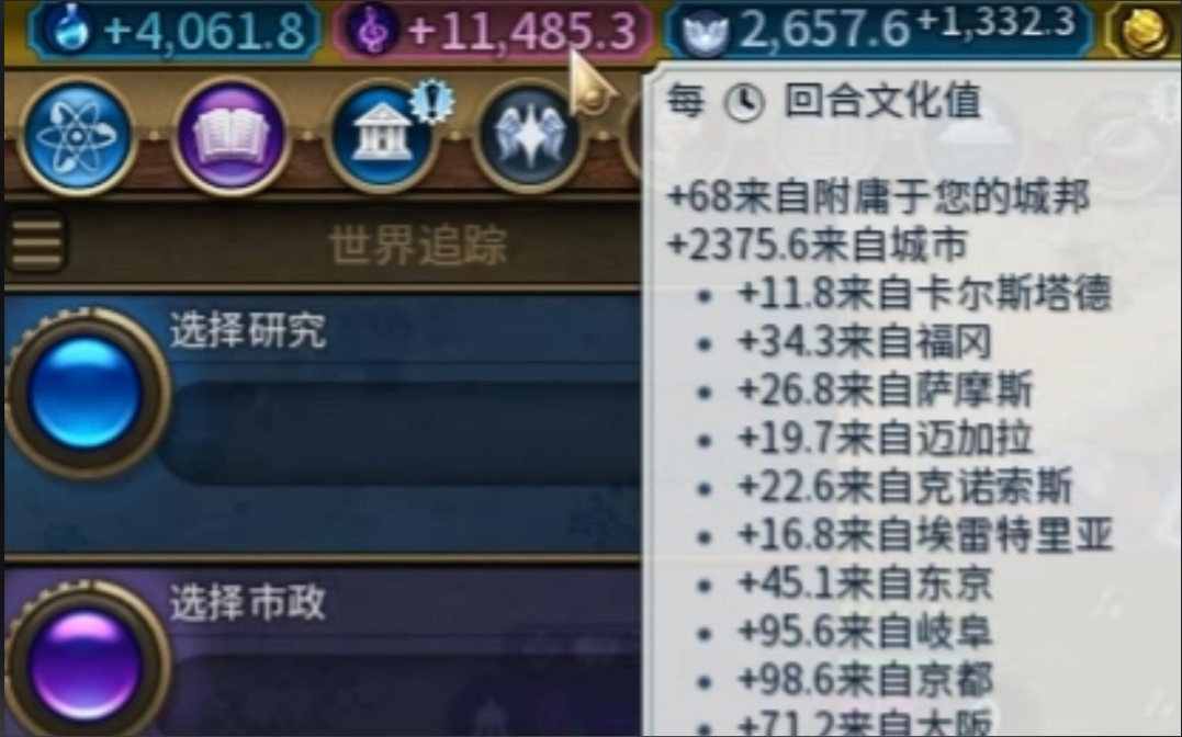 文明6扩张获取速度跟什么有关