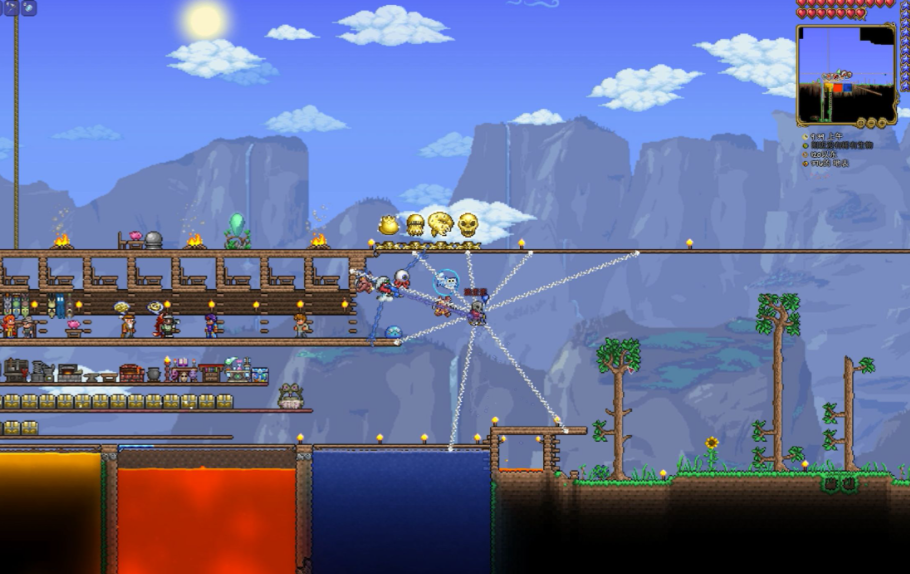 泰拉瑞亚人工湖怎么造