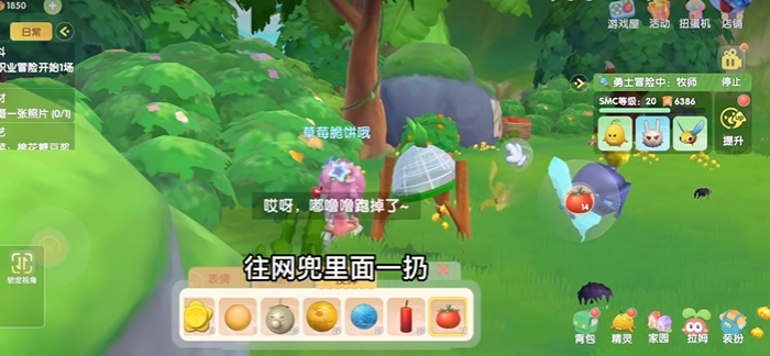 摩尔庄园手游怎么抓住黑嘟嘟