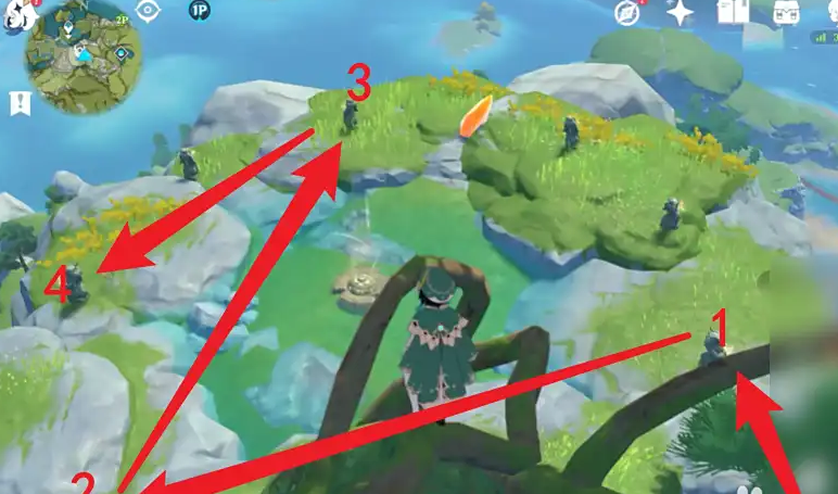 原神山顶8个龙头怎么点亮