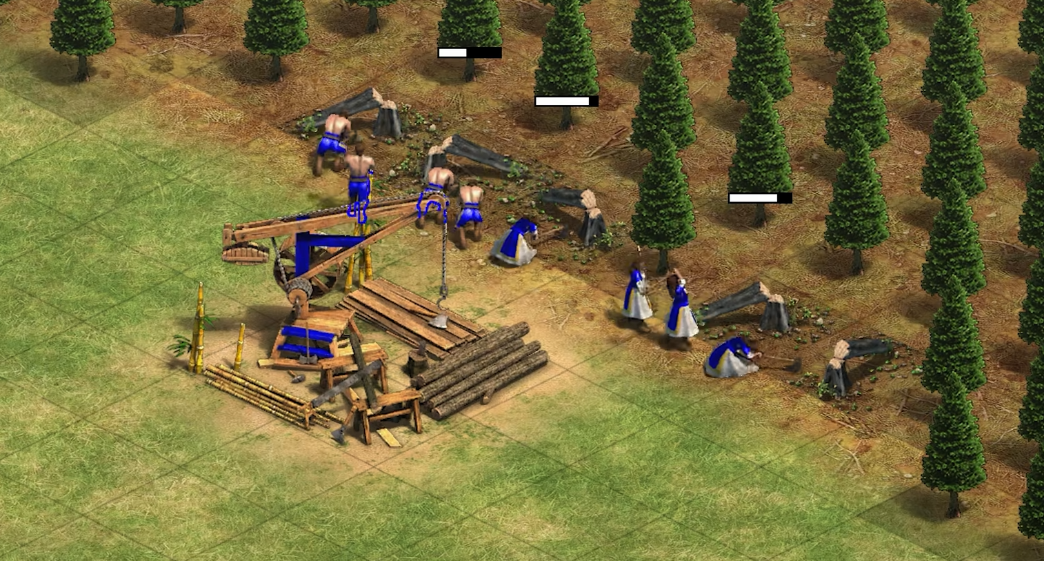 帝国时代2木头怎么管理