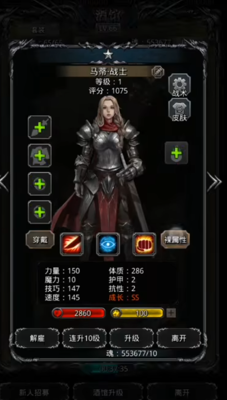 地下城堡2各职业需要什么属性