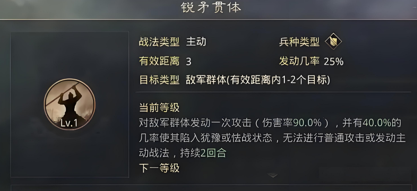 率土之滨锐矛贯体怎么获得