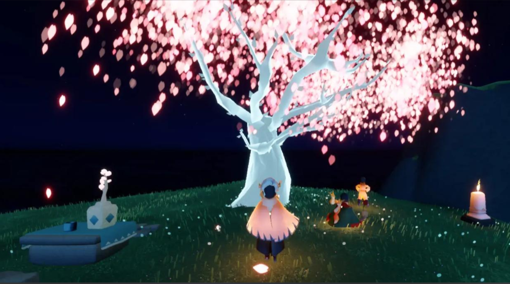 光遇的彩虹怎么横着放