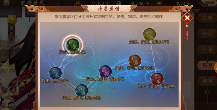 少年三国志2中将星有什么用