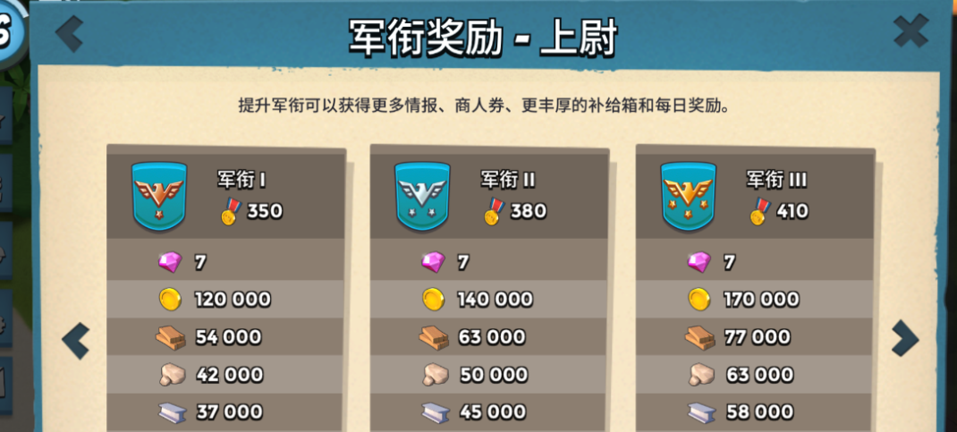 口袋奇兵军衔在哪里升