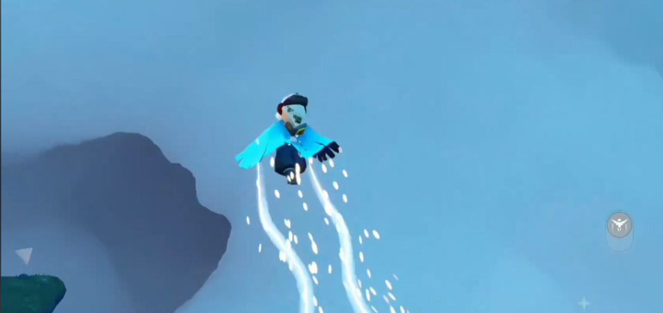 光遇直飞暴风眼怎么飞到云里