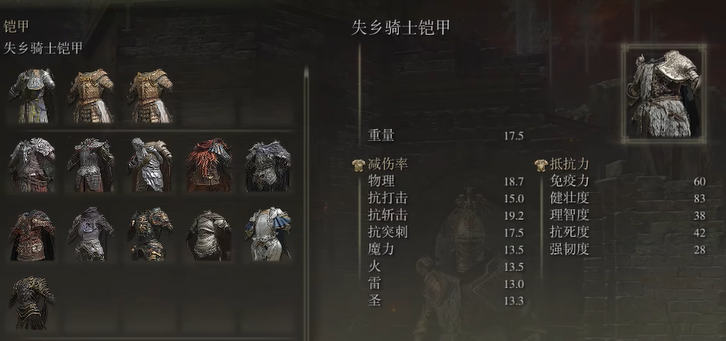 艾尔登法环服装有什么推荐