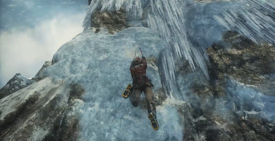 古墓丽影爬冰川怎么过