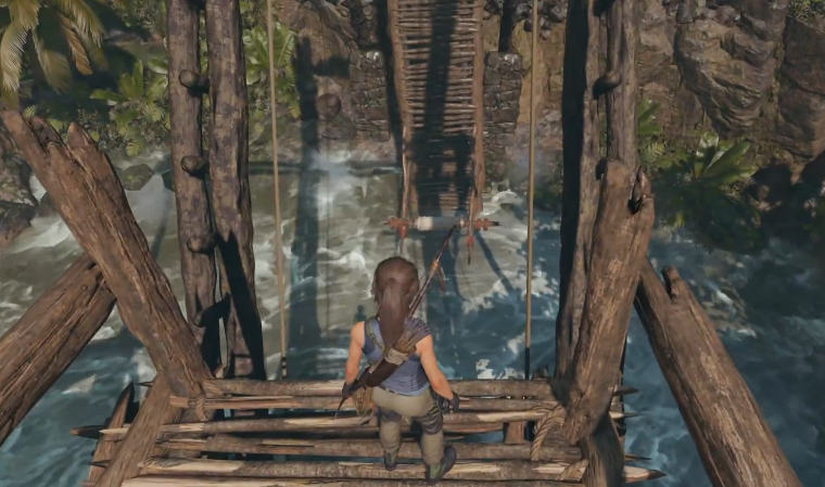 古墓丽影9过桥那关怎么过