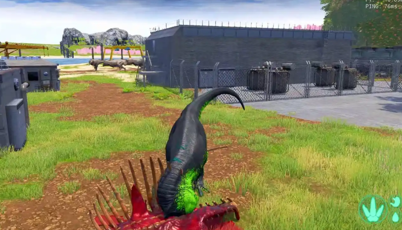 恐龙岛怎么吃肉和喝水