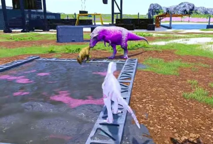 恐龙岛怎么吃肉和喝水