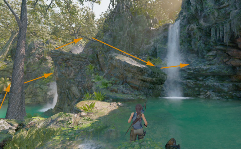 古墓丽影10怎么高空跳水