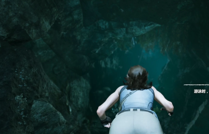 古墓丽影10怎么高空跳水