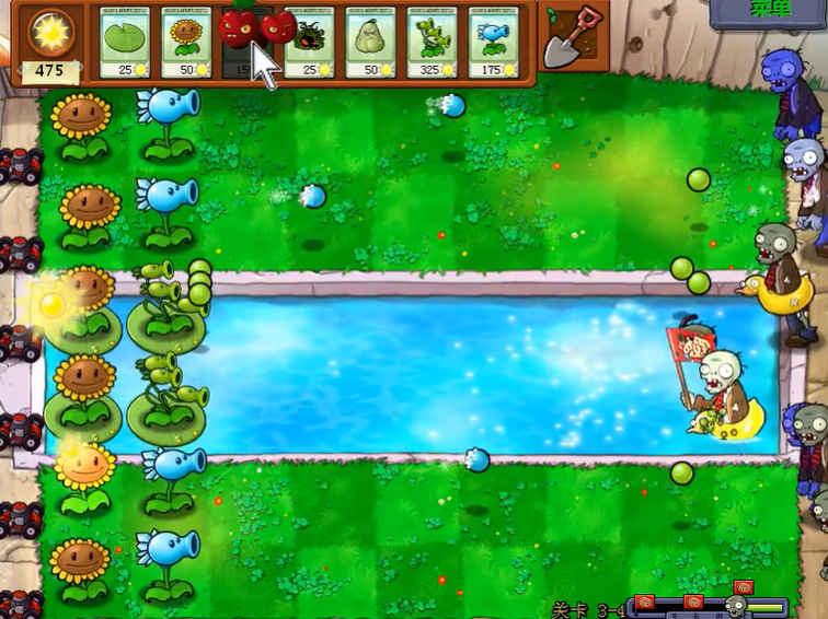 植物大战僵尸3-4怎么过